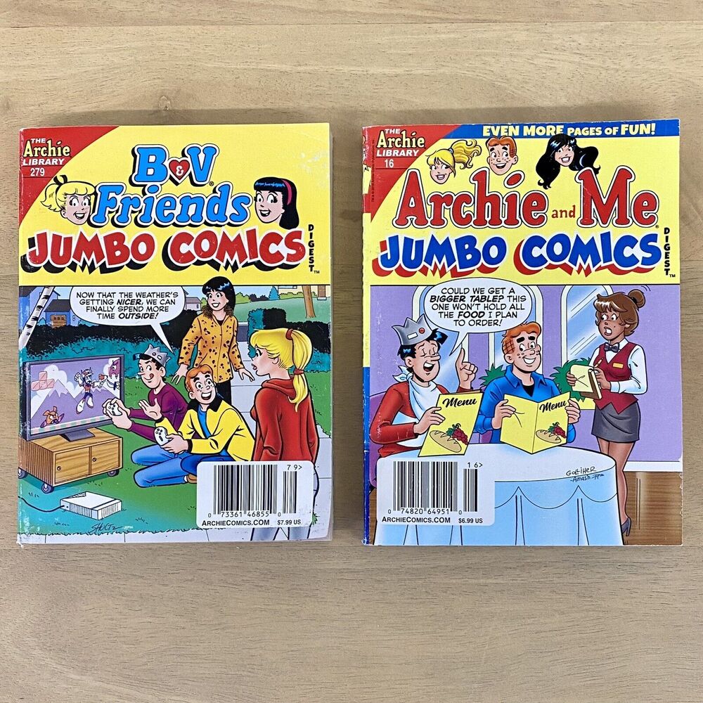 B &V Friends Jumbo Comics Digest #279 May 2020‎ & Archie & Me No. 16 May 2019